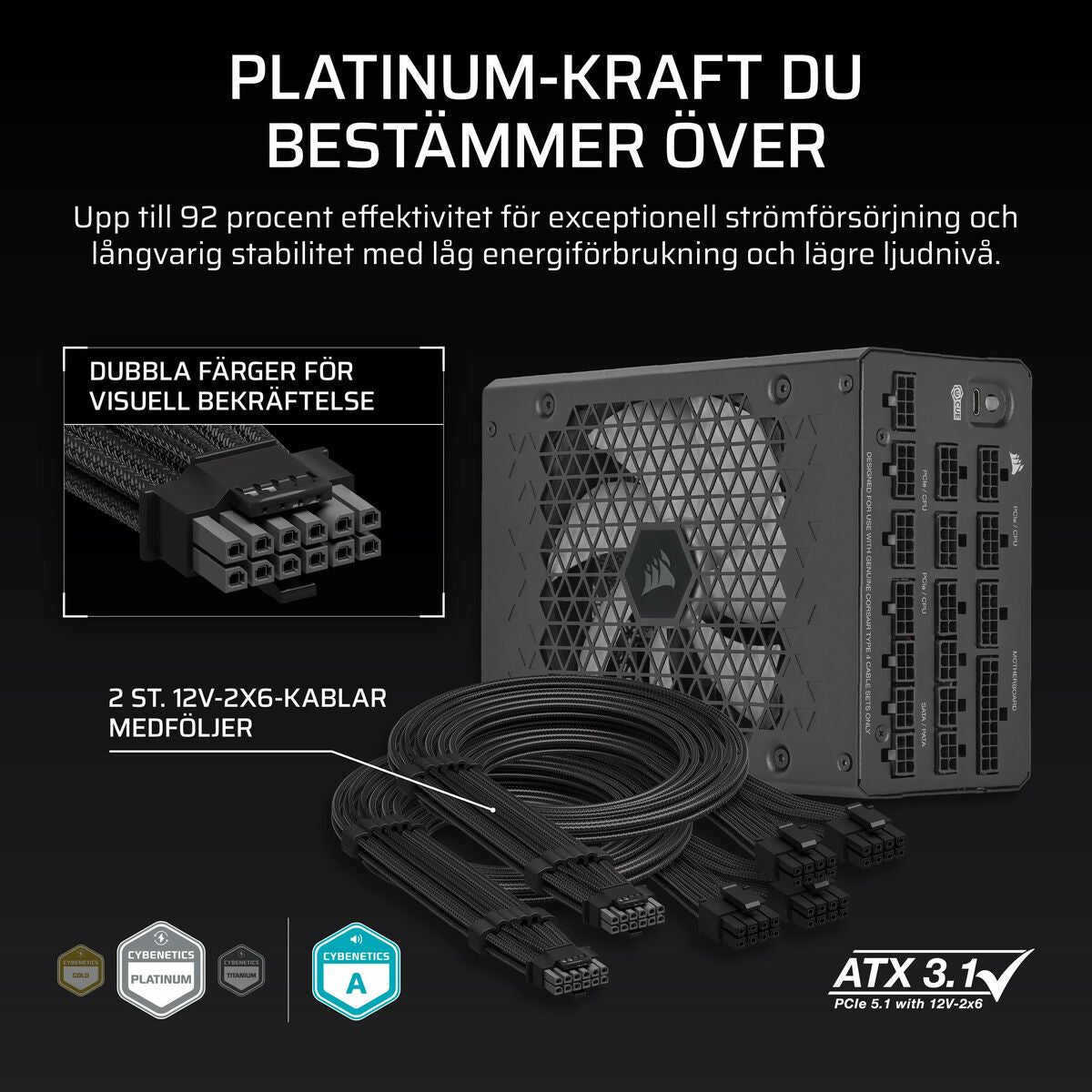 Power supply Corsair CP-9020307-EU 1200 W 80 PLUS Platinum