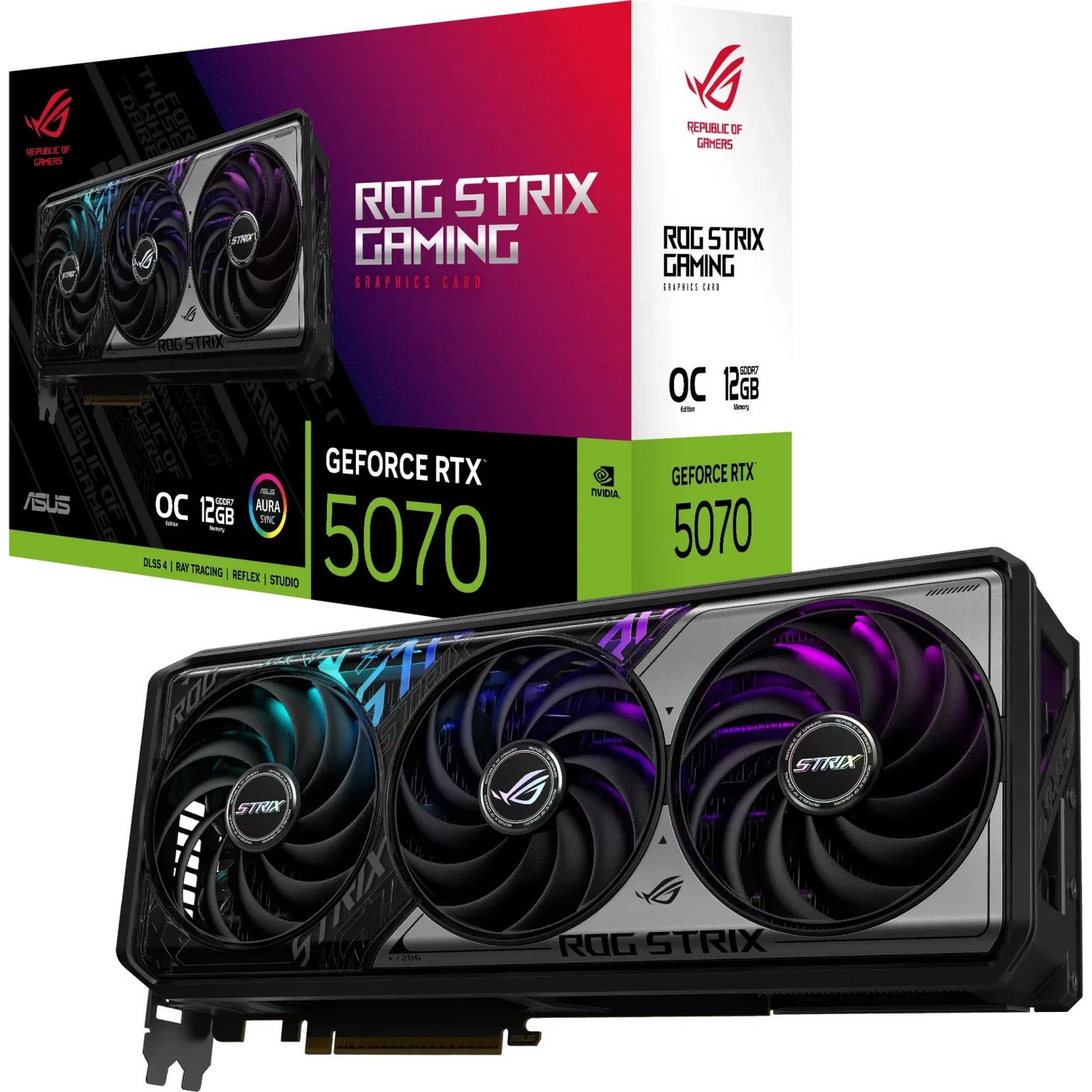 ASUS ROG -STRIX-RTX5070-O12G-GAMING NVIDIA GeForce RTX 5070 12 GB GDDR7 (90YV0M80-M0NA00)