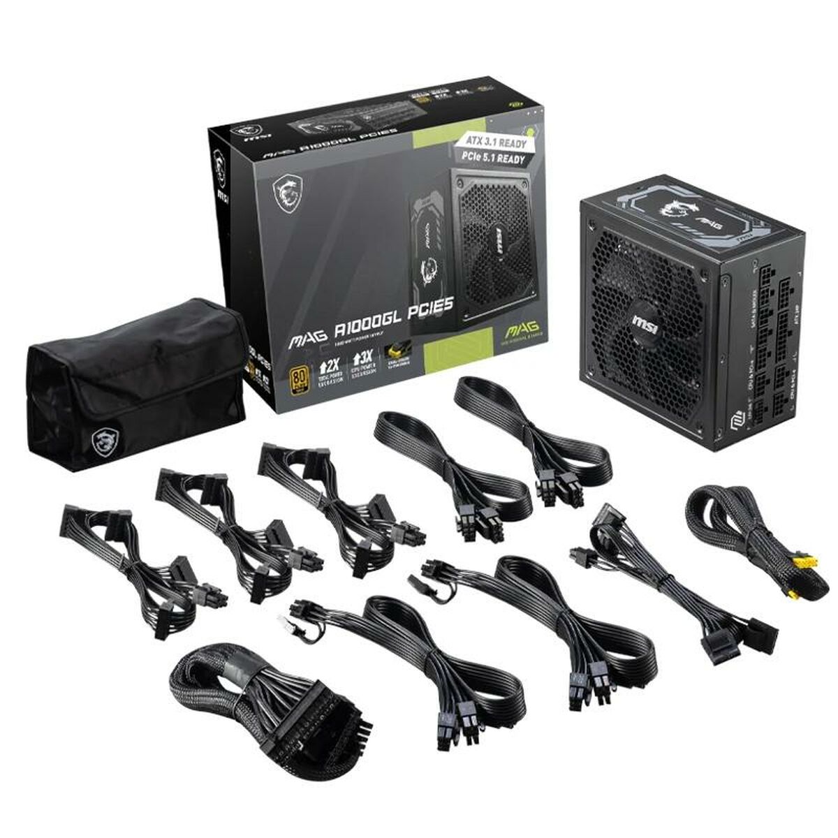 Power supply MSI 306-7ZP9B11-CE0 1000 W ATX 80 Plus Gold