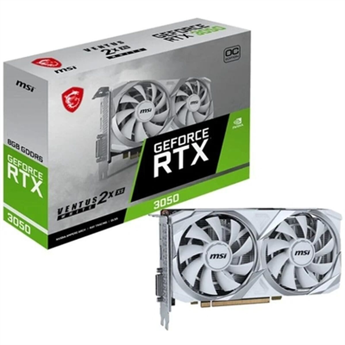 Case MSI Nvidia GeForce RTX 3050 8 GB GDDR6