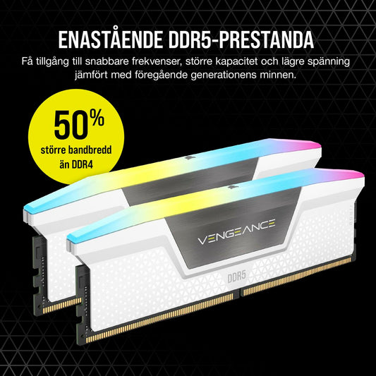 RAM Memory Corsair CMH32GX5M2B6400Z32W DDR5